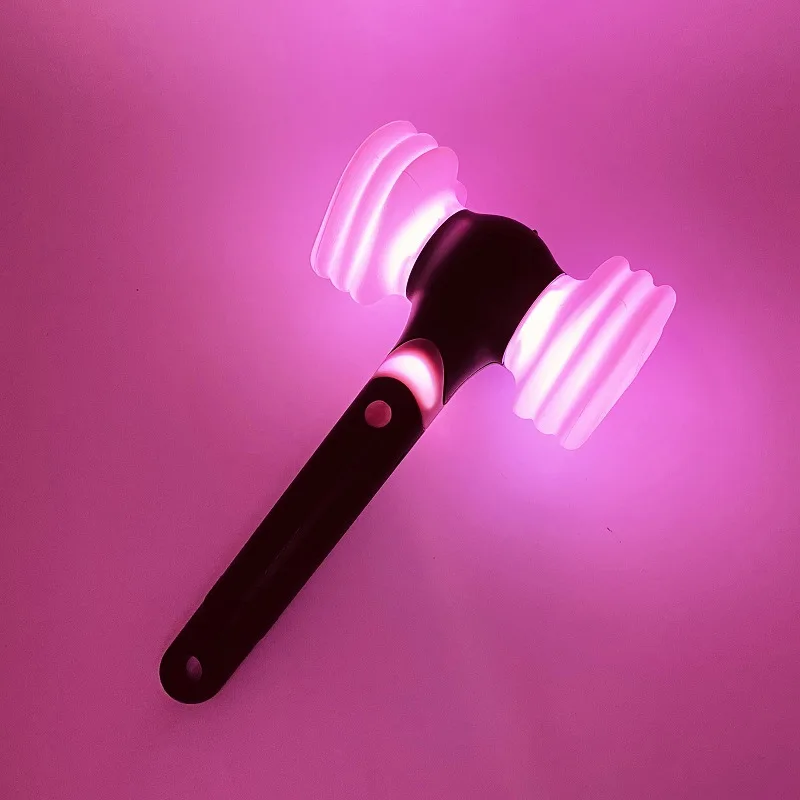 KPOP Lightstick com Bluetooth, Glow Hand Light, Concert Hammer, Cheer Light Stick Lamp, Fans Coleção Brinquedos, Ver.2