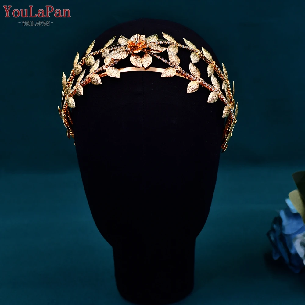 

YouLaPan Handmade Leaves Bridal Headband Wedding Hair Accessories Girls Bridesmaid Headdress Women Hairbands for Party HP594