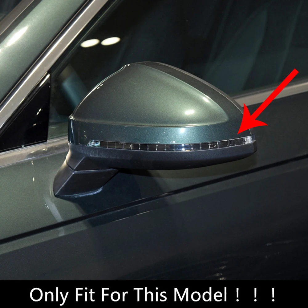 

For Audi A4L B9 2017 2019 Car Rearview Mirror Stickers Anti-scratch Side Mirror ABS Trims Cover Decor Protector Auto Accessories