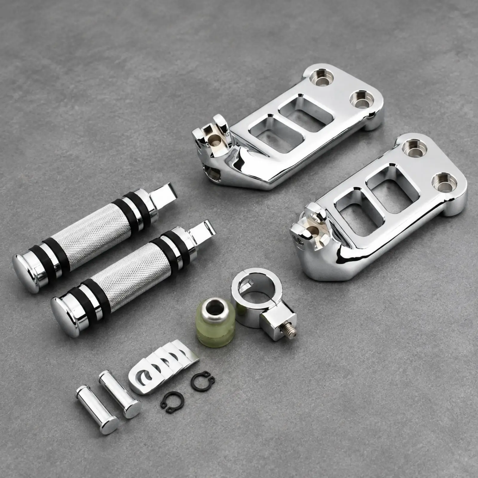 Aluminum Alloy Motorcycle Foot Pedal Support Bracket Kit for 2013-2017 VRSCDX Custom Build Projects