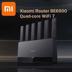 Xiaomi Router BE6500 WiFi7 2.4/5GHz Duan Bands 160Mhz 6453Mbps Mesh Networking Gaming Acceleration 2.5G Ethernet Port 6 anten