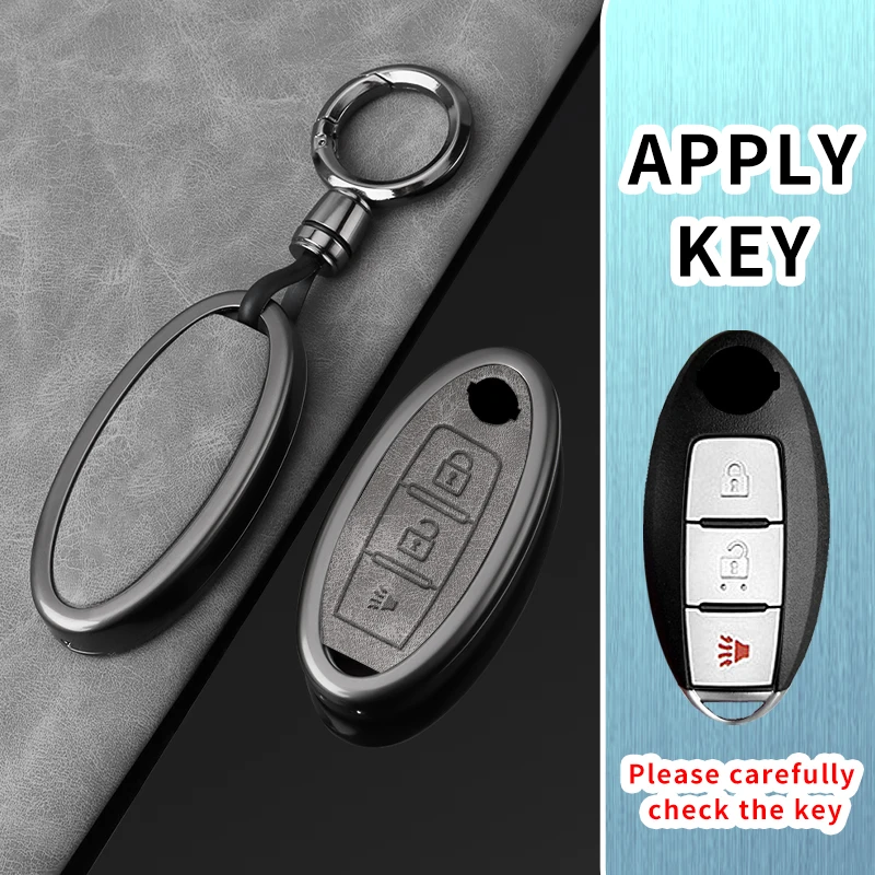 For Nissan Qashqai Juke X-Trail T31 T32 Altima Rogue Murano for Infiniti FX35 QX60 Q50 Key Case Cover Car Keyshell Holder view 4