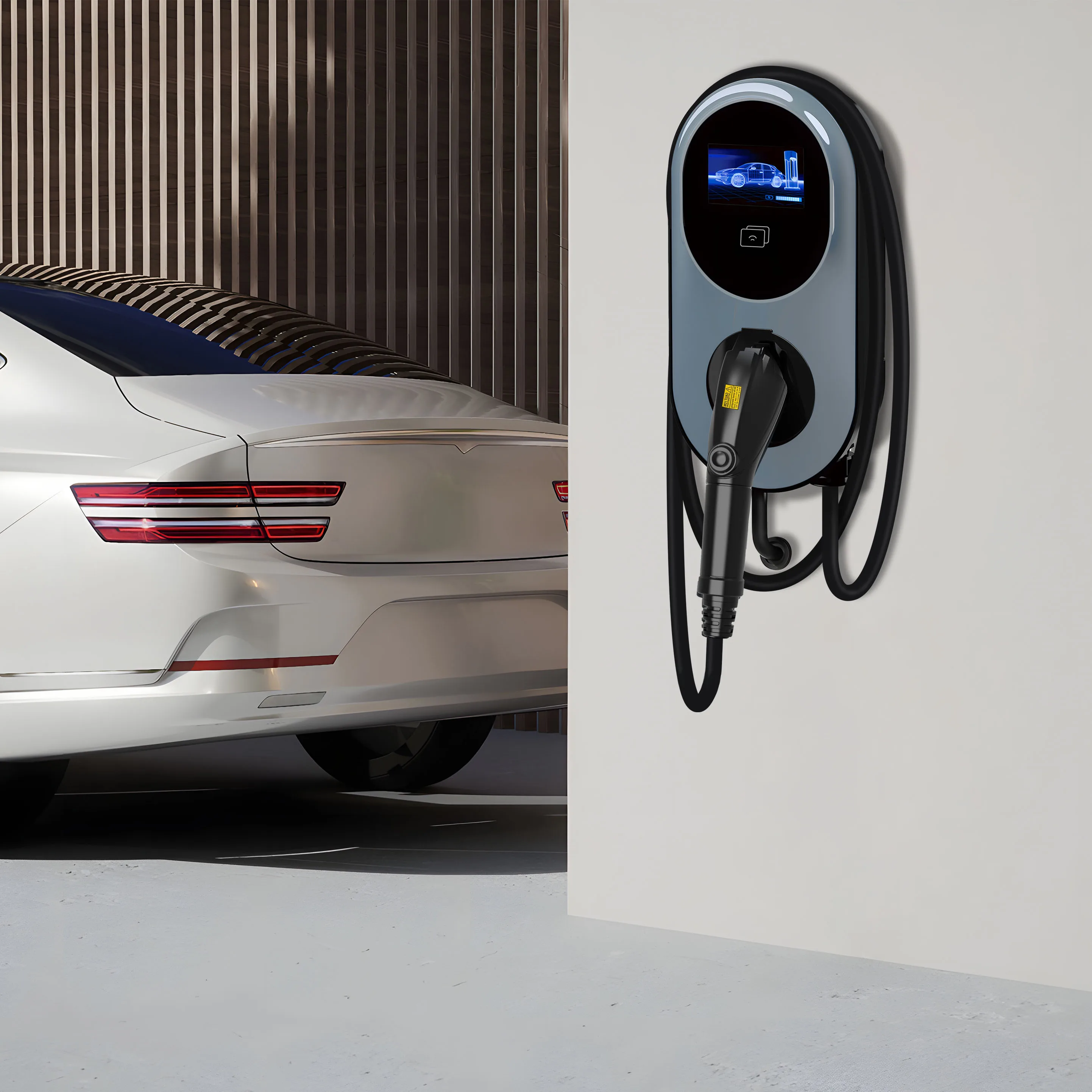 48A 80A AC EV Charger Station J1772 Type 1 Standard Commercial Fast Car Charging Station OCPP 1.6 Wall Charger for US Market