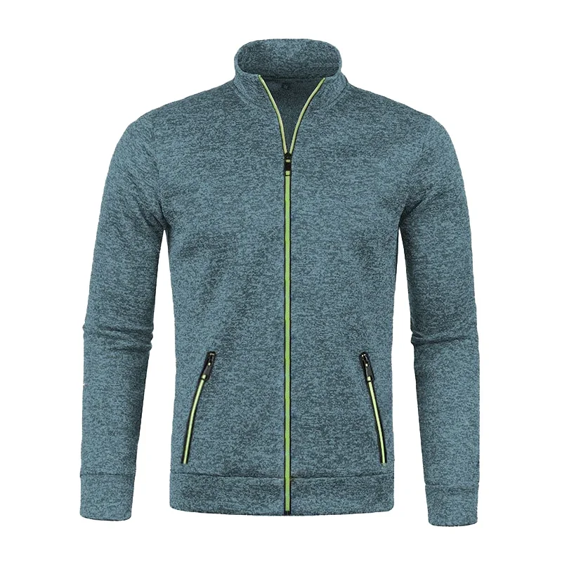 

Men Knit Cardigan Thick Fleece Sweater Slim Zip-Up Jacket Warm Jumper Winter Coat Casual Knitwear Sweatshirt Man Luxury Clothing