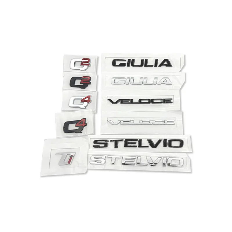 

For alf a rom eo VELOCE GIULIA STELVIO GIULIETTA car stickers 156 159 147 rear boot refit accessories trunk label decorate