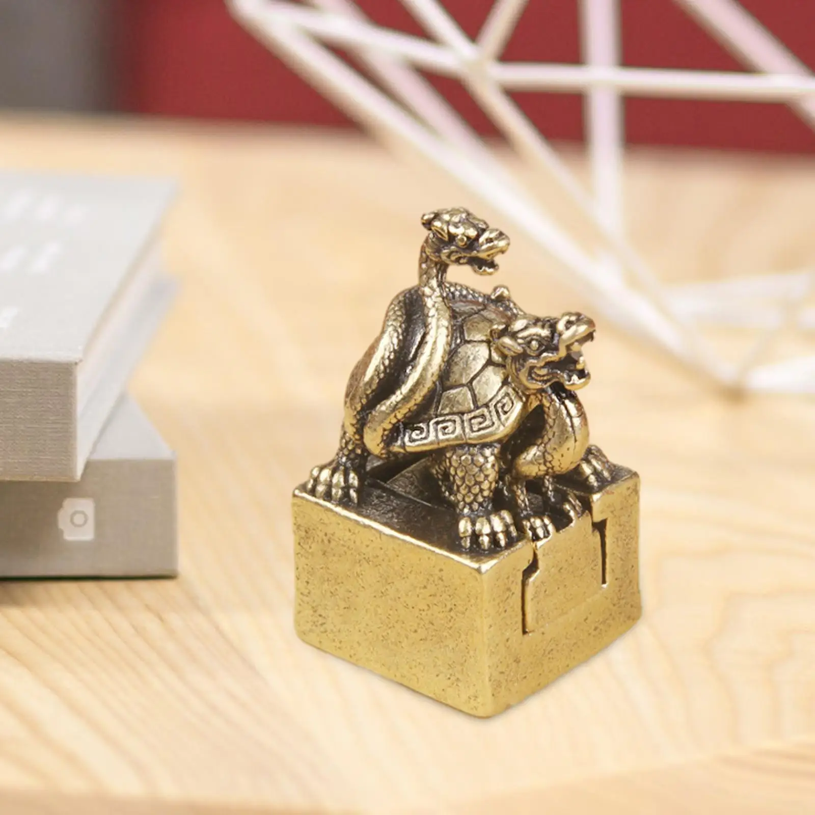 Xuanwu Statue Seal Stamp Tabletop Ornament for Desk Spring Festival Gift