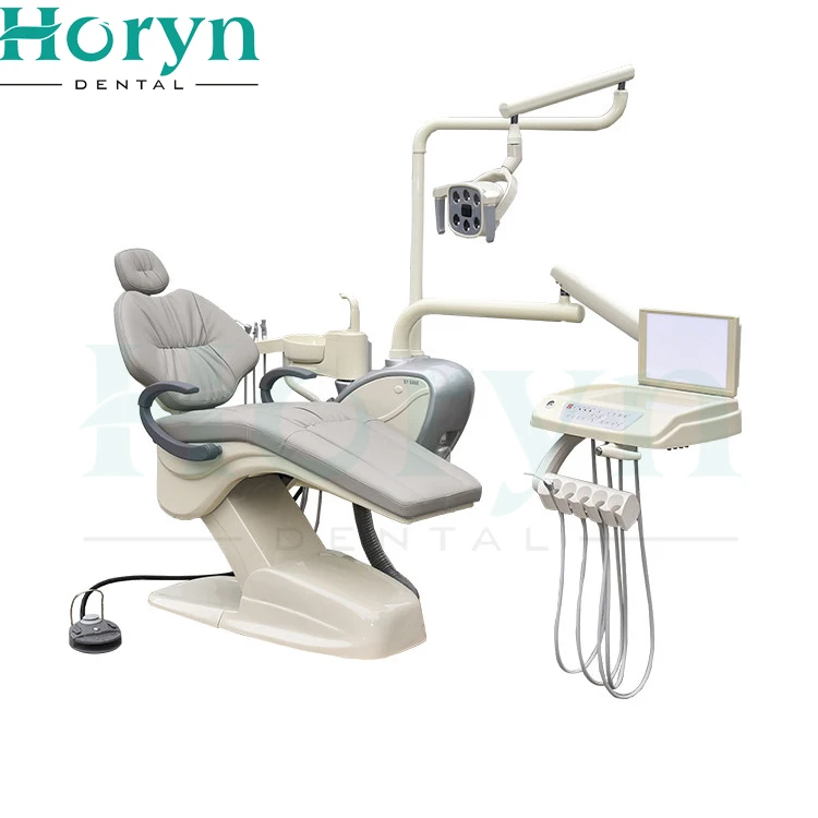 Reliable CE Complete Table Type Cheap Top Mounted den tal Chair with Big X Ray Viewer