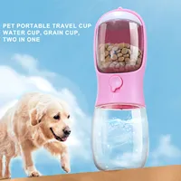 Dog Drinker 300ML Portable Water Cup Pet Accompanying Water Food Cup Dog Going Out Kettle To Drink Water Feeding Cup