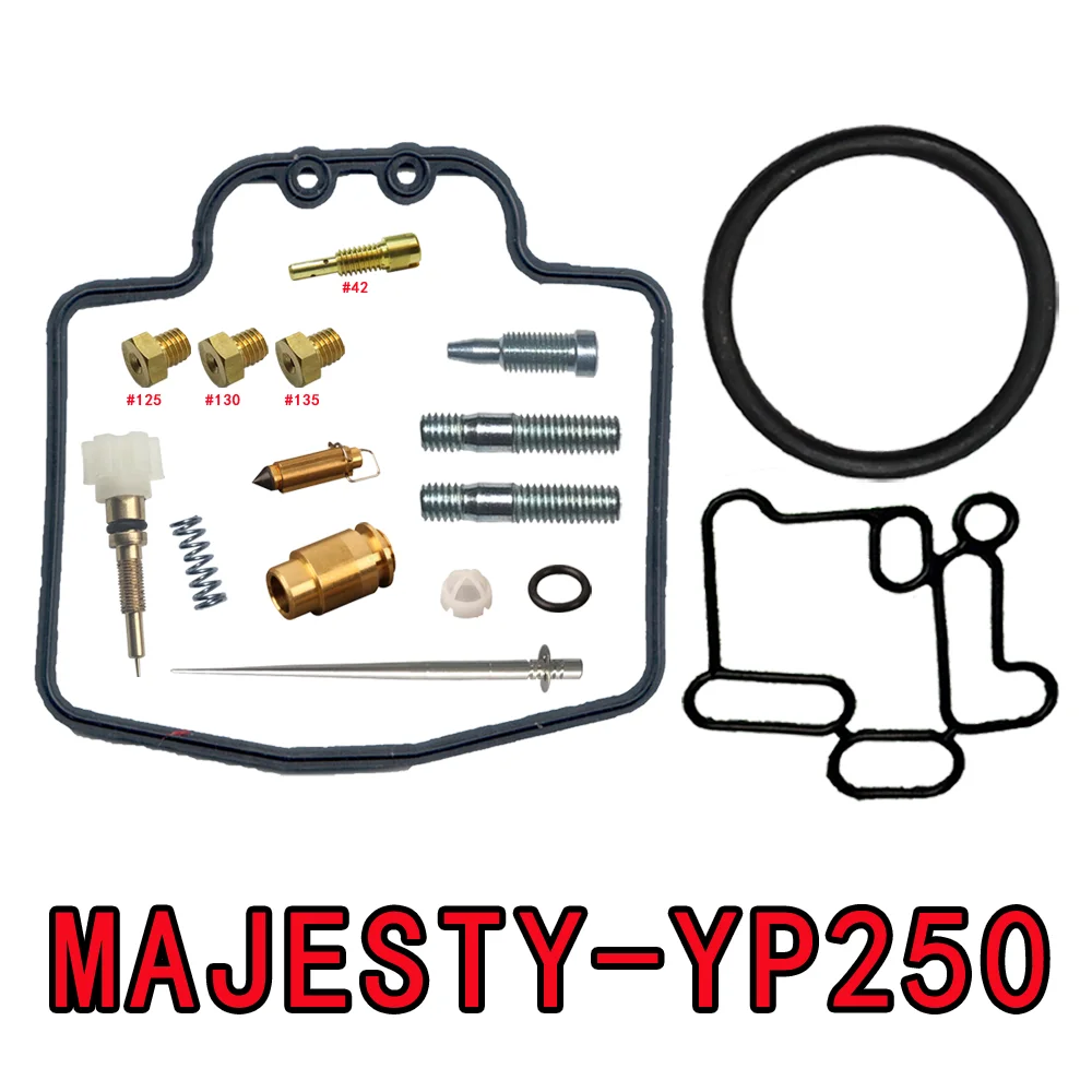 New Yamaha Majesty SKYLINER YP250 Carburetor Repair Kit Complete Scooter Accessories 4UC 5GM