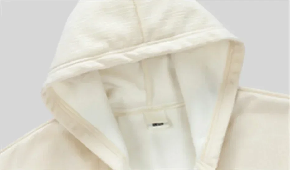 Zipper Vintage Hoodies Men Thick Fleece Warm Hooded Sweatshirts Mens Loose Solid Casual Hoodie Autumn Couple Pocket