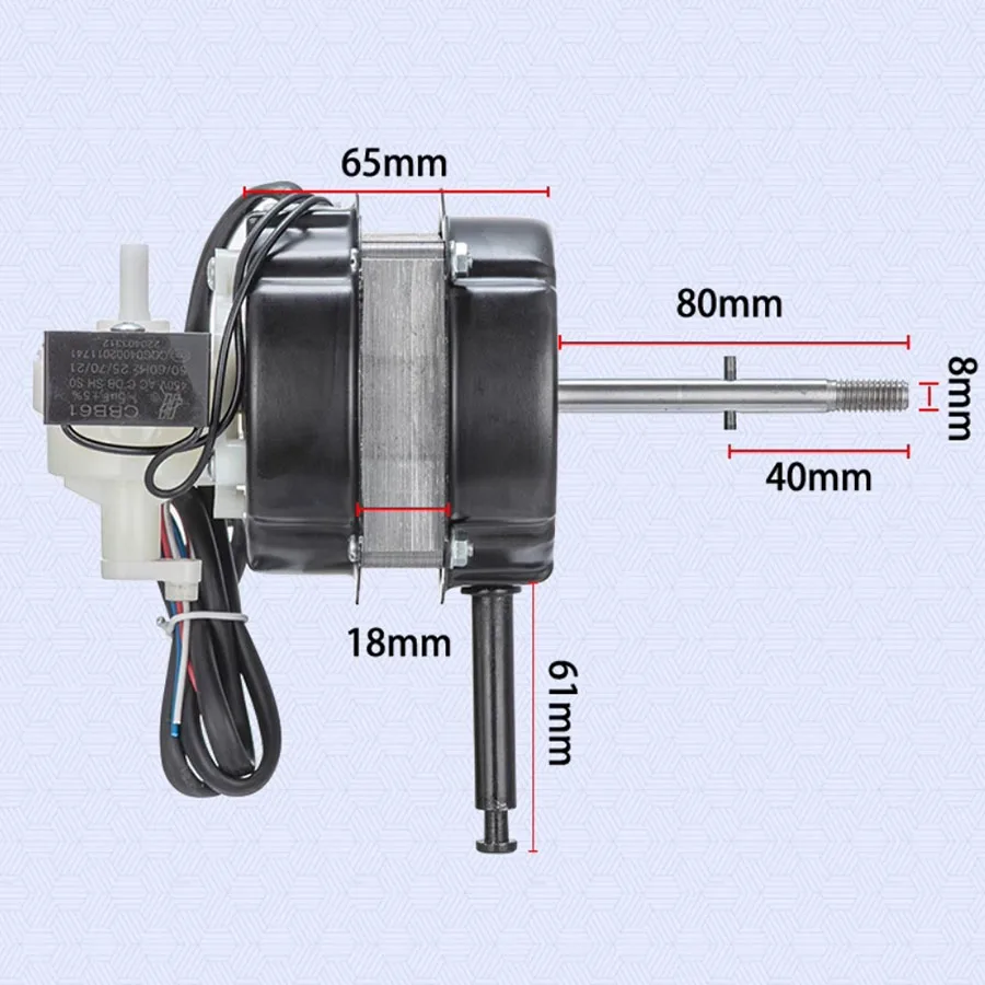 Electric fan motor, table fan, floor fan, pure copper motor, universal household electric fan accessories, shaking motor head