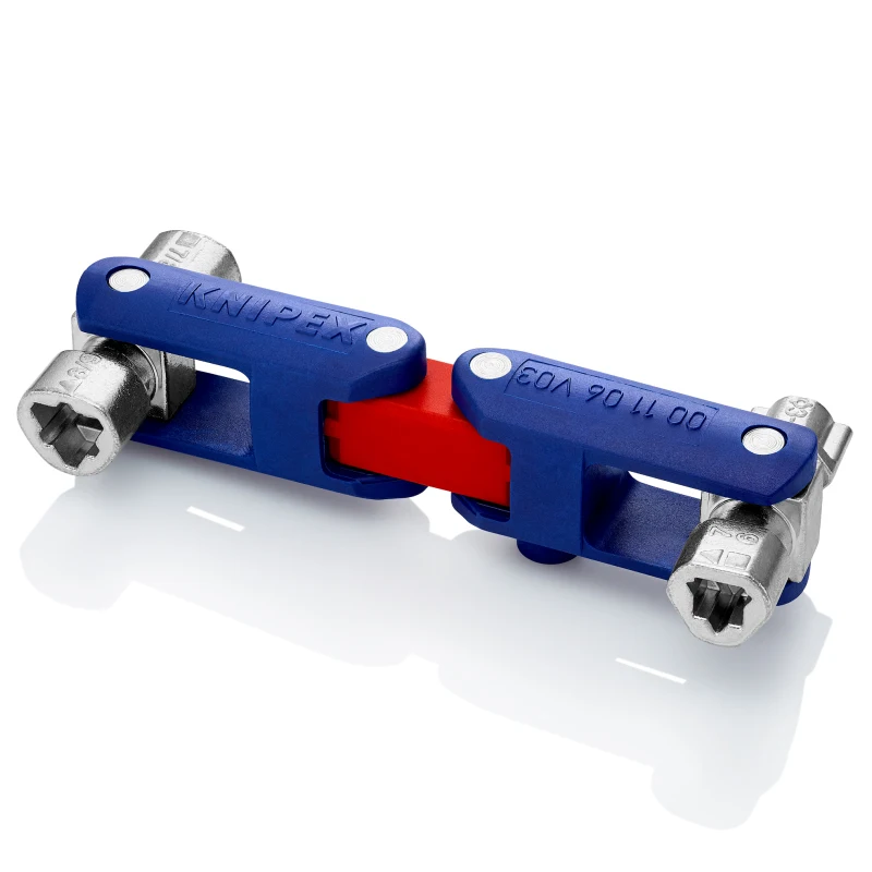 Imagem -03 - Knipex Die-cast Chave do Armário Dupla Articulação Zinco Diferente Perfis em Uma Única Chave 00 11 06 V03