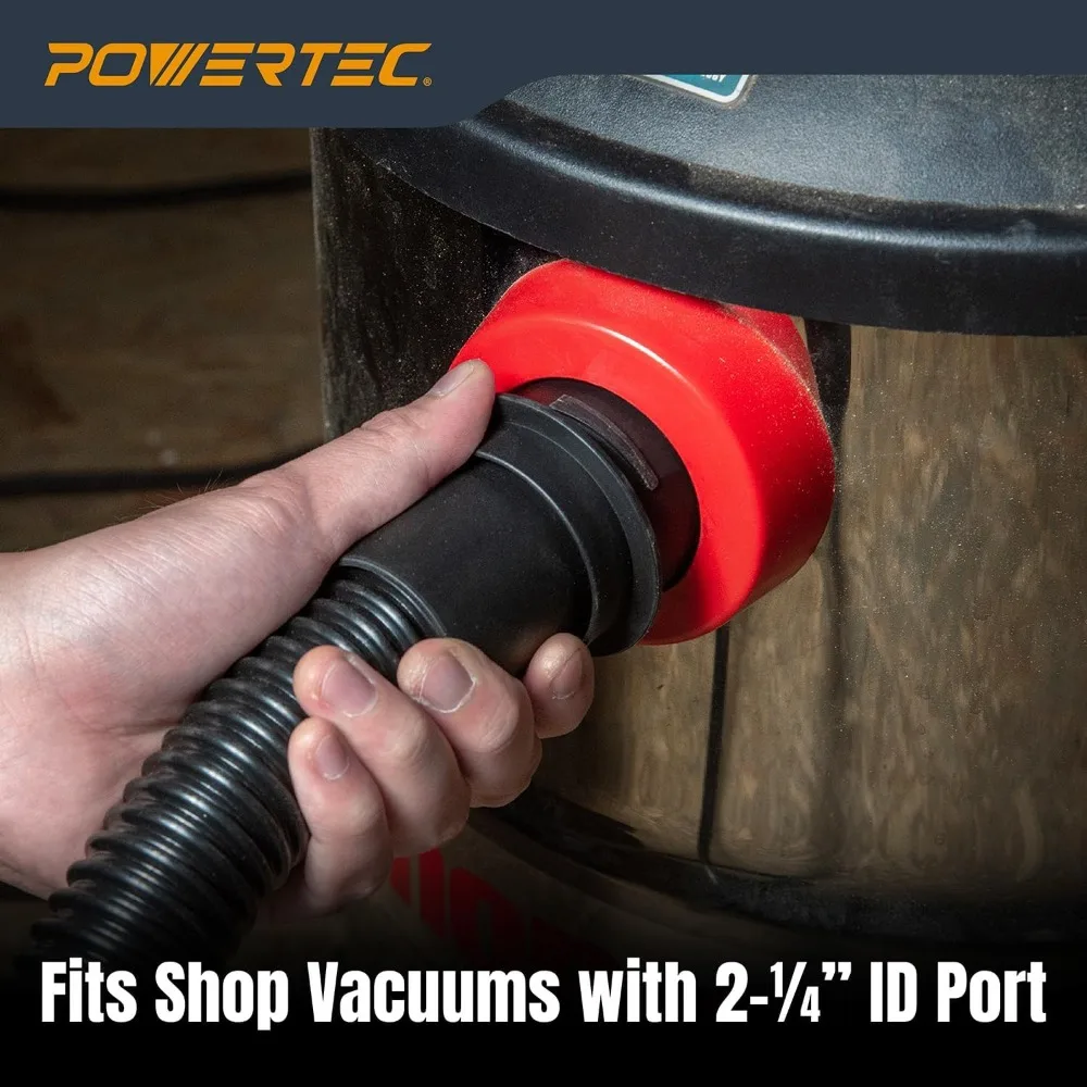 Kit de accesorios para aspiradoras en seco y húmedo de 6 piezas con herramienta para hendiduras flexible para limpieza de taller y coche