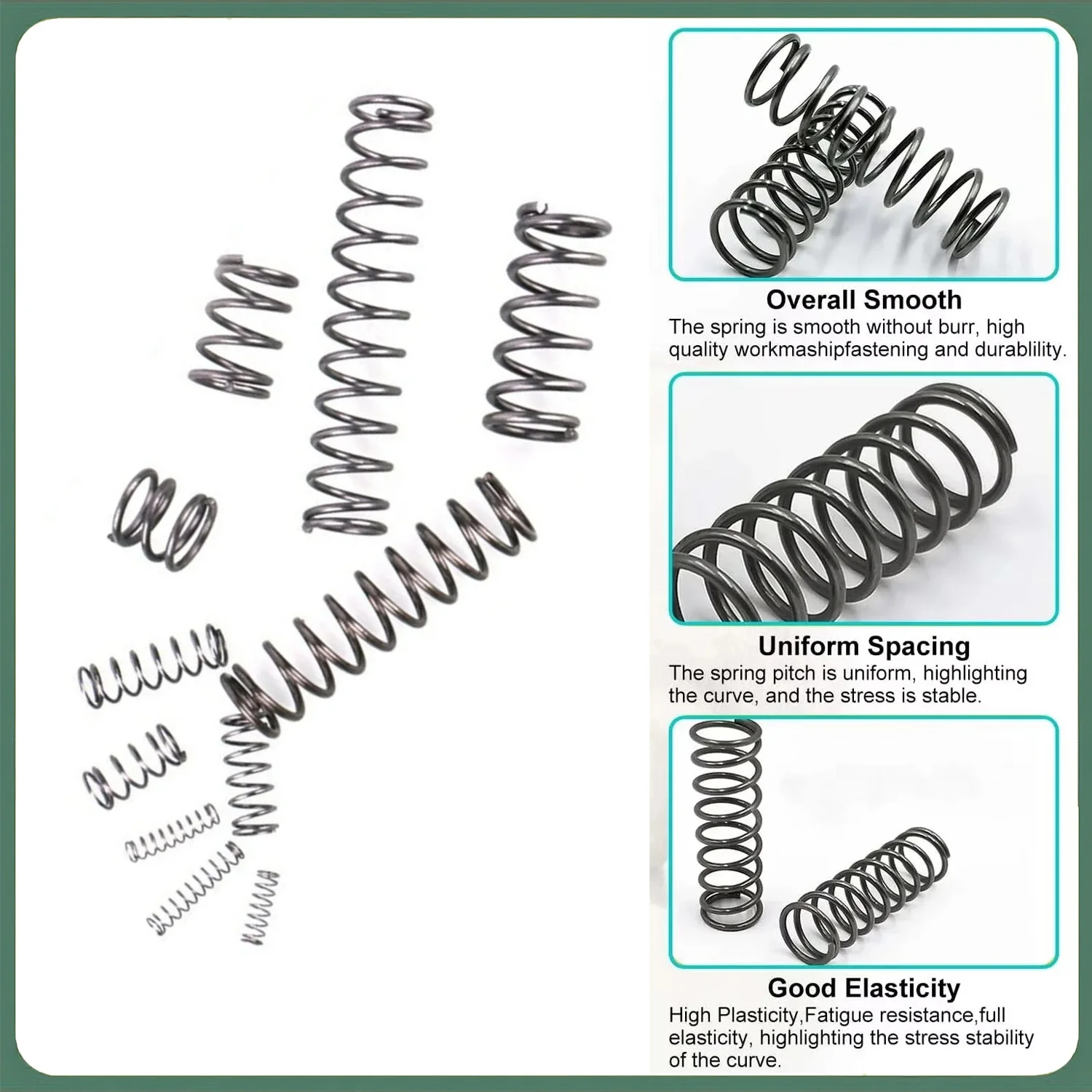 10pcs/Lot 0.5mm/0.6mm OD 3/3.5/4/4.5/5/6/7/8/9/10/11/12mm Spring Steel Micro Small Compression Spring Length 5mm To 45mm
