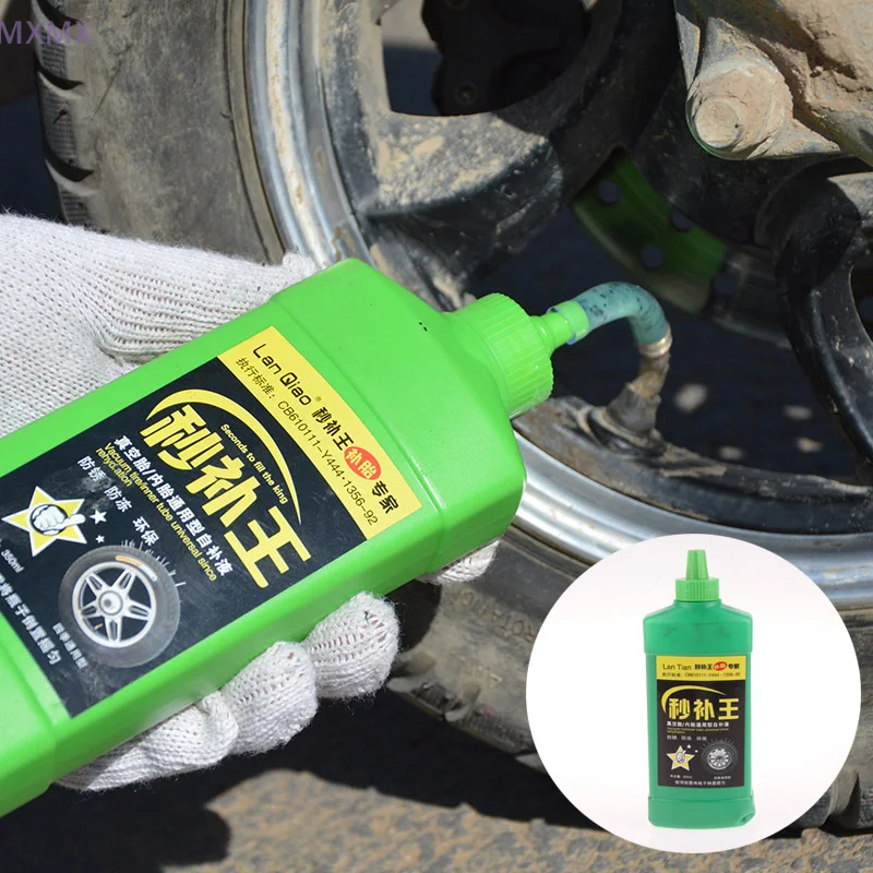 350ML Car Tyre Repair Fluid Vacuum Tire Inner Tube Repair Glue Motorcycle Electric Bicycle Mountain Bike Tire Sealant