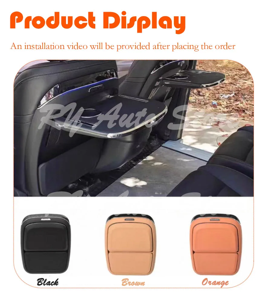 Car Back Seat Table For GAC M8 Trumpchi E9 GN8 2023-2027 Rear Multifunctional Folding Backrest Wireless Charging Cups Accessorie