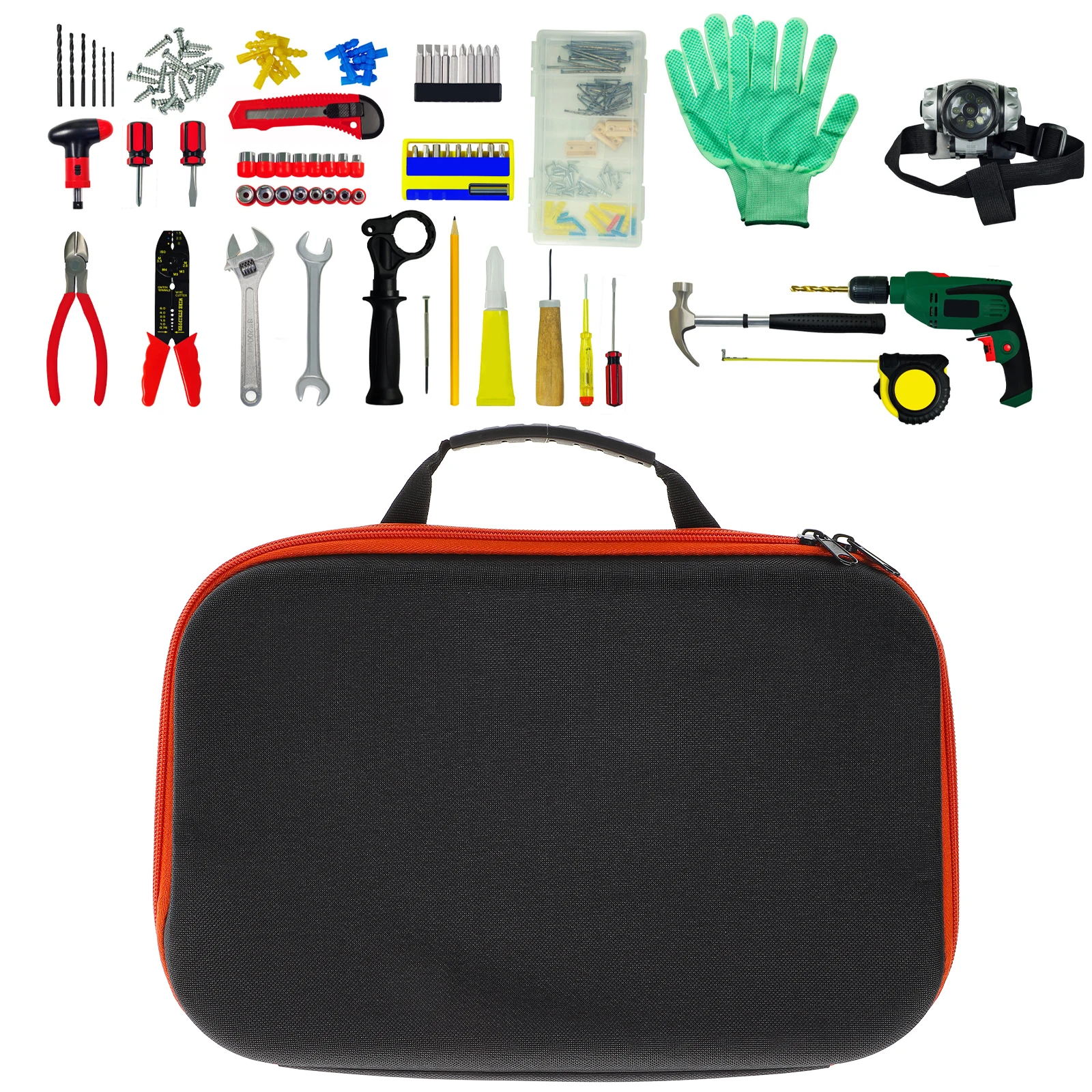 

Oxford Cloth Tool Bag Electric Drill Grinder Pouch Zipper Utility Small Tool Organizer for Hardware Pouch Bags