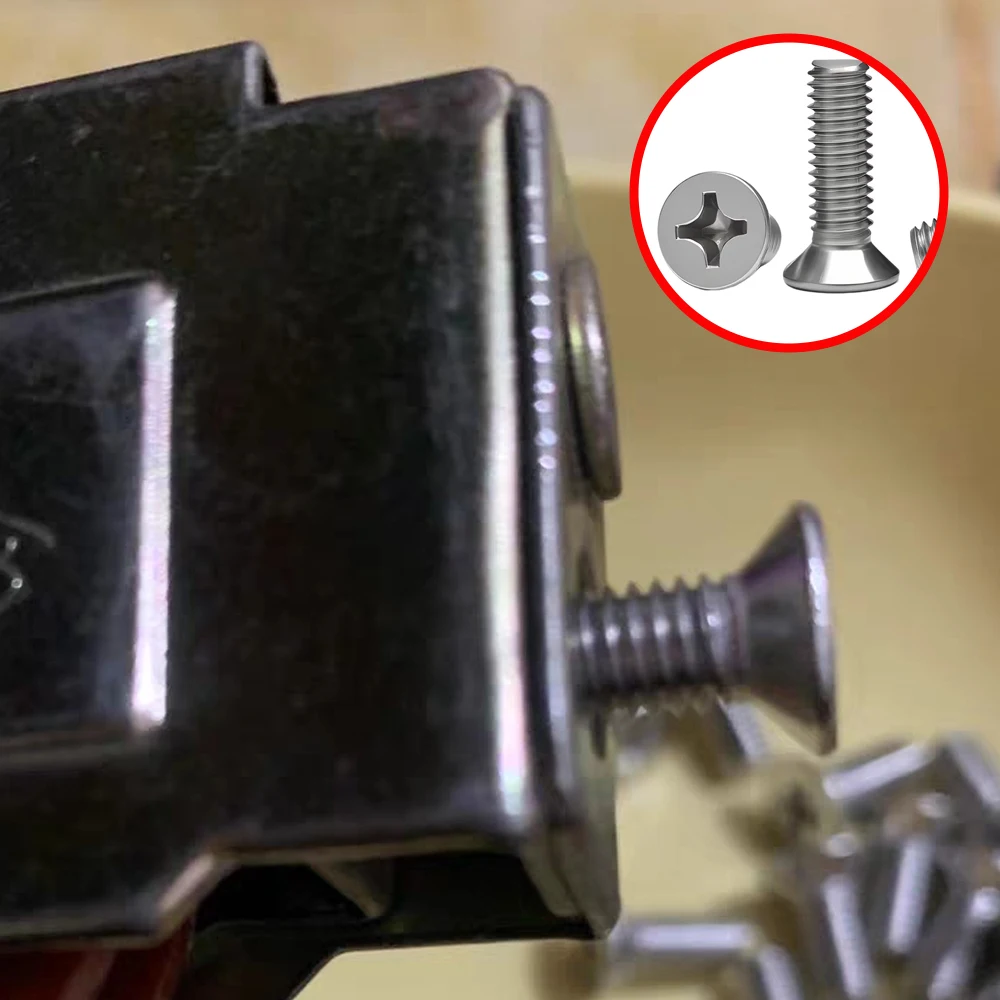 304 Stainless Steel Flat Head Countersunk Phillips Screws DIN965 M1.4 M1.6 M2 M2.5 M3 M3.5 M4 M5 M6 M8 Thread Cross Bolts Screw