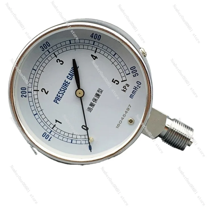 YE-75 Overpressure Preventive Micropressure Meter 0-5 10 20 30 KPa Gas Film Box Pressure Gauge Barometer