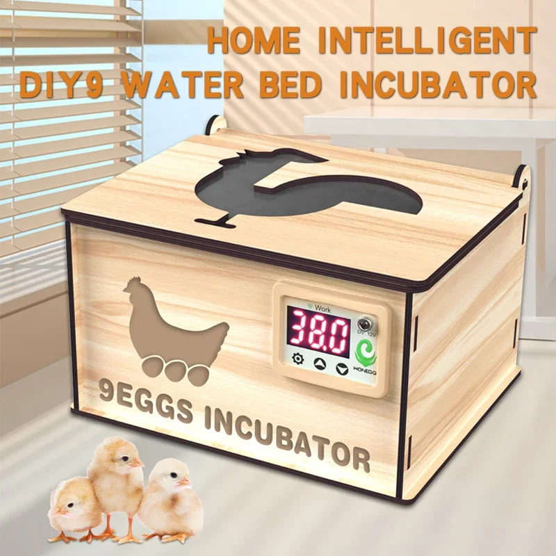 

Chicken and Duck Poultry Breeding Incubator 9-egg Smart Home Egg Incubator 220V Incubato Chickens Livestock Breeding Supplies