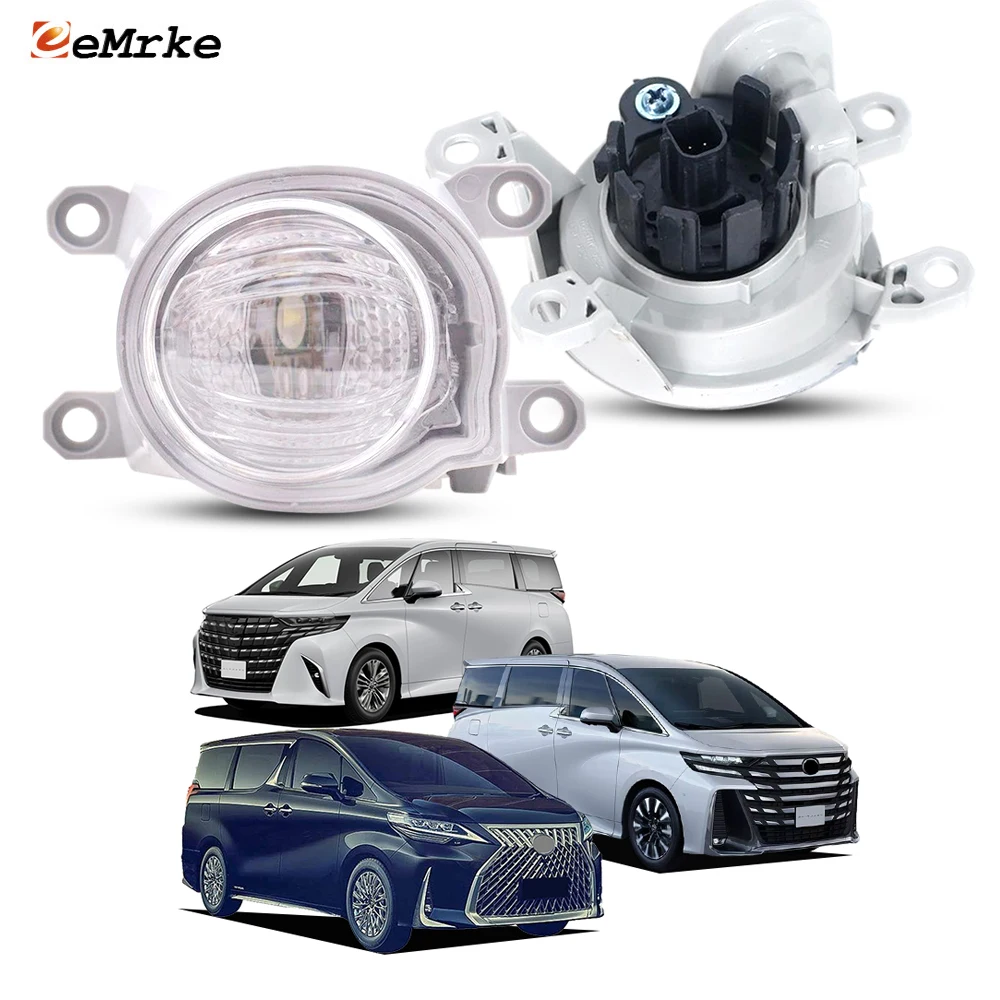 

LED Fog Lights for Lexus LM300h LM350 H30 2019-2022 Toyota Alphard Vellfire H40 Car PTF Fog Driving Lamp DRL Car Accessories