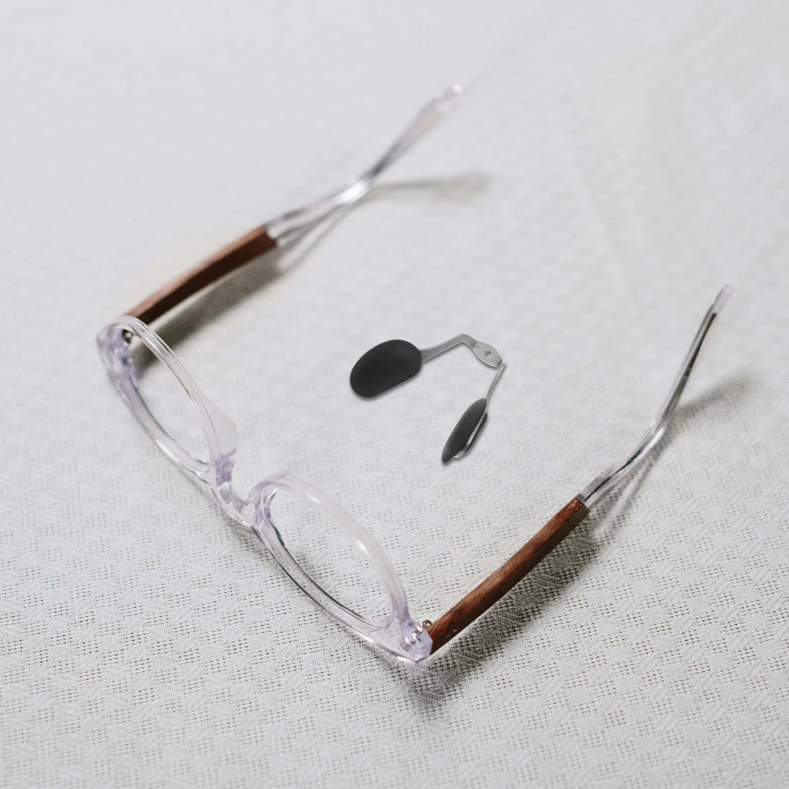 

2 Sets Nose Pad Bracket Eyewear Accessories Stainless Steel Screw-in Anti-slip Glasses Support Frame Replacement Long-lasting