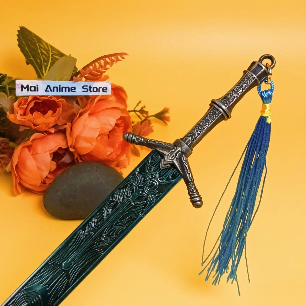 8.6 بوصة 22 سنتيمتر Elden كاتانا القمر Greatsword اليابانية كاتانا الصلب النينجا سكين المعادن صابر راني الجليد أنيمي السيف Unsharp لعبة هدية