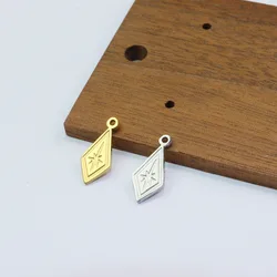 5pcs Stainless Steel Beautiful Mini Charms Pendant DIY Handcraft Waterproof Women's Fashion Jewelry Accessory