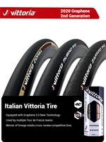 VITTORIA CORSA Rubino Neumático para bicicleta de carretera - Clincher plegable compuesto de grafeno con pared lateral bronceada, para carreras