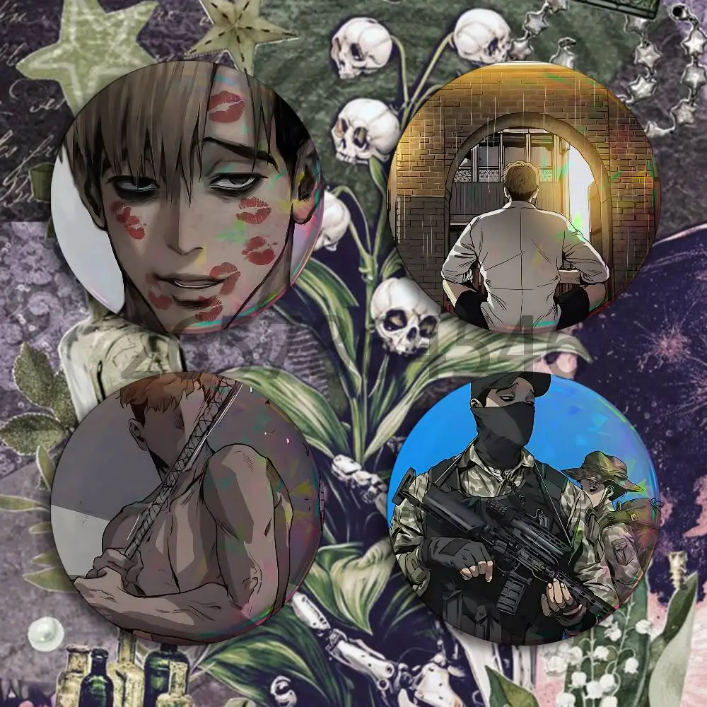 K-Killing S-Stalking Badges Set  25 32 44 58 75 mm Round Customizable Wholesale Fan goods Self-made fan freebies