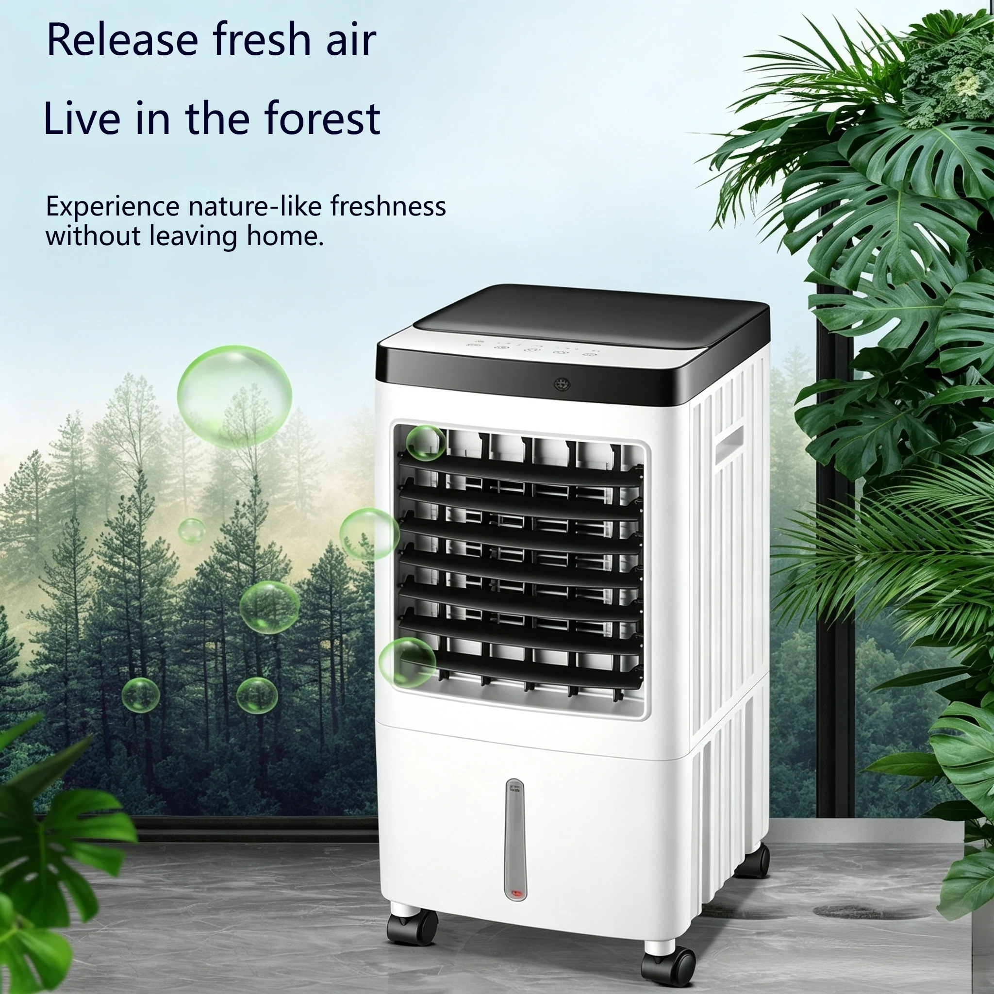 3-in-1 Portable Evaporative Air Cooler with Remote  10L Water Tank Cooling Fan Humidifier for Home Office Room