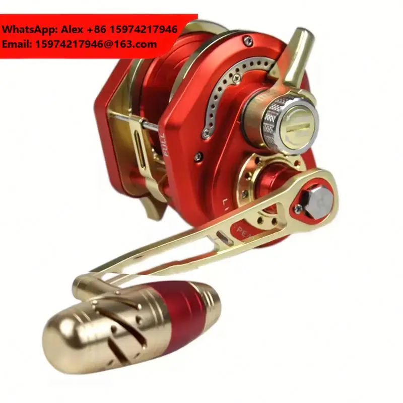 Spool With Metal Jigging Reel 25KG Max Drag 6.3:1 Saltwater Slow Jigging Reel