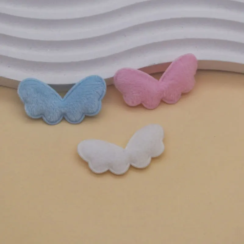 60 Stück flauschige kleine Engelsflügel-Applikationen zum Aufnähen für DIY-Kleidung, Hüte, Näharbeiten, Haarschmuck und Dekoration. – Detail 2