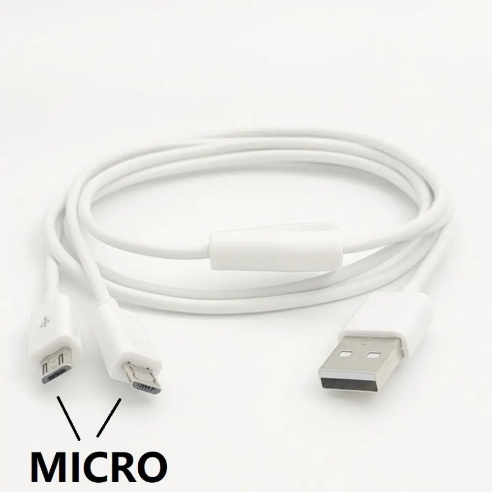 

Micro USB To USB 2 Port Micro USB Cable 2 Port Y Splitter Y Splitter Charging Cable Charging Cable 0.2M 2 in 1 Cord Cables Wire
