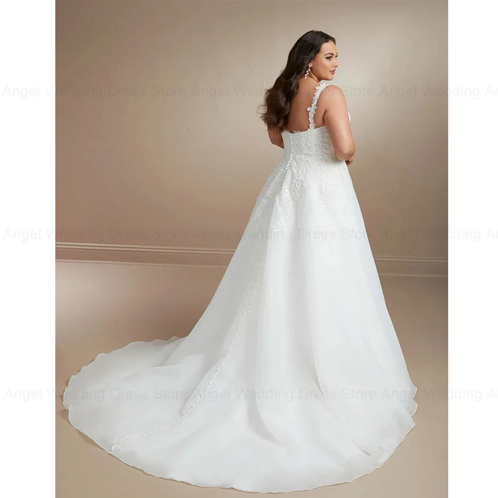 ANGEL Plus Size Wedding Dresses 2025 Customized A-Line Sweetheart Long Bridal Gowns Lace Applique Sequins Vestidos de Novia