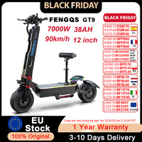 FENGQS GT9 Electric Scooter Off Road 7000W Dual Motor 90km/h Max Speed 60V38Ah Battery 12 inchTire E-Scooter With Seat & NFC KEY