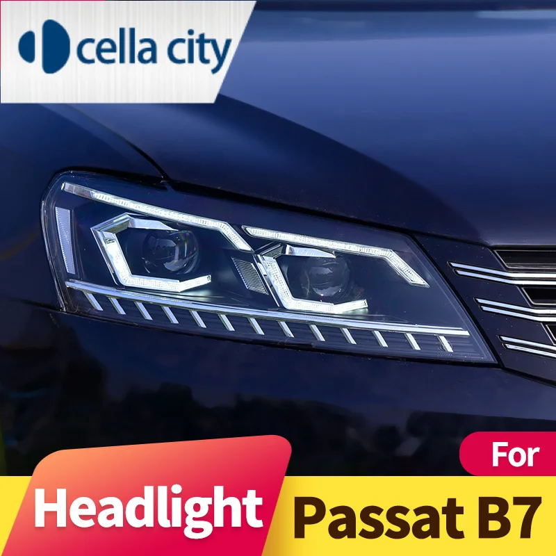 

Headlight Assembly For Volkswagen Passat B7 USA 2011-2015 Passat NMS LED DRL LED Sequential Turn Signal LED High Light