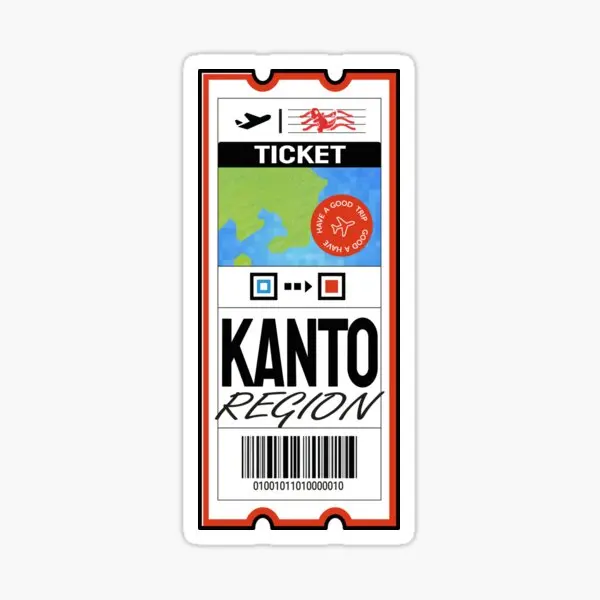 Kanto Airplane Ticket  Stickers for Window Bumper Room Living Room Wall Home Stickers Cute Kid Background Decor  Laptop Cartoon