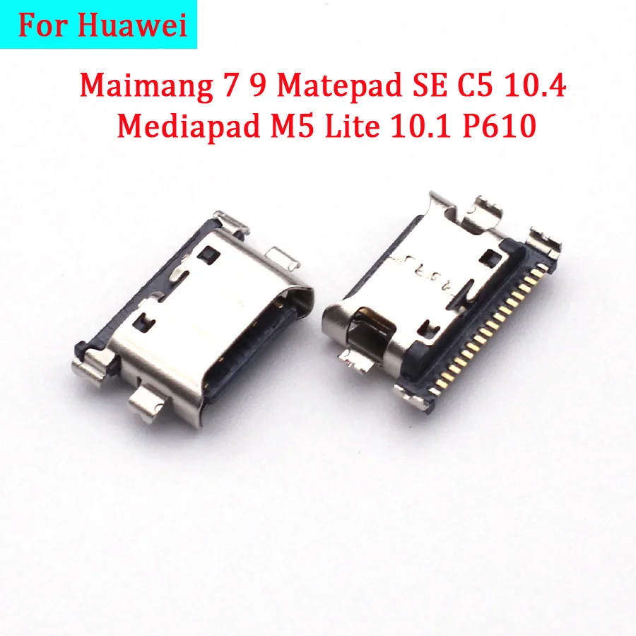 10-50Pcs Charger Dock Plug Port Connector Charging USB for Huawei Maimang 7 9 Matepad SE C5 10.4 Mediapad M5 Lite 10.1 P610