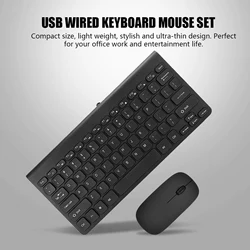 Ultra Thin USB Wired Keyboard Optical Mouse Mice Set Combo for PC Laptop keyboard mouse keyboard mouse combo usb keyboard mouse