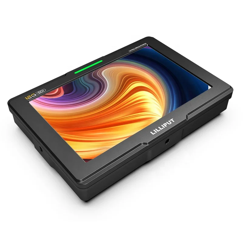 

7-Inch 1920x1200 2000Nits Brightness LCD Screen Camera Monitor for Filmmaking Broadcast IPS Panel 12G SDI 4K for HDMI on Desktop