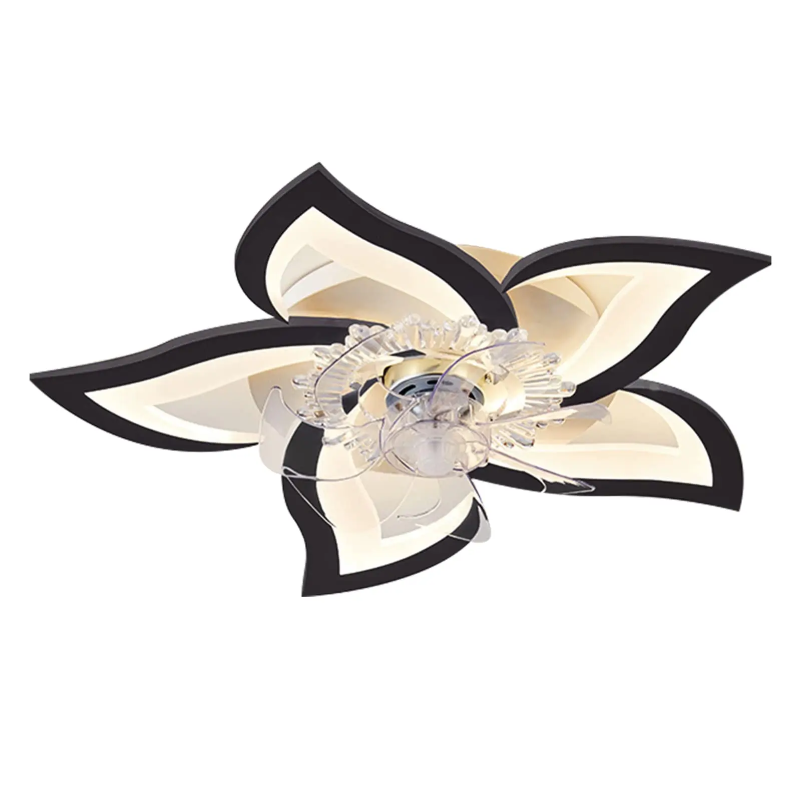 Modern Ceiling Fan Light With LED Lamp Remote Control And Mobile Phone App Function Is Applicable To Bedroom And Living Room