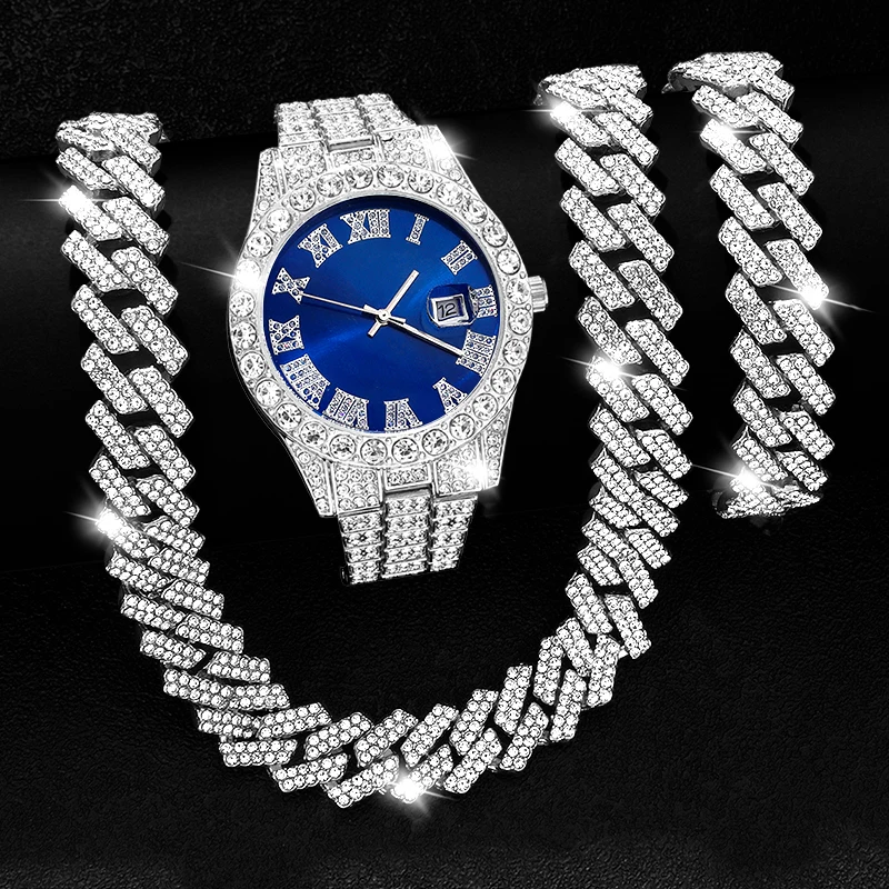 3pcs Men's Stylish Business Watch Set, Perfect Gift For Father, Boyfriend On Father's Day, Easter, Christmas