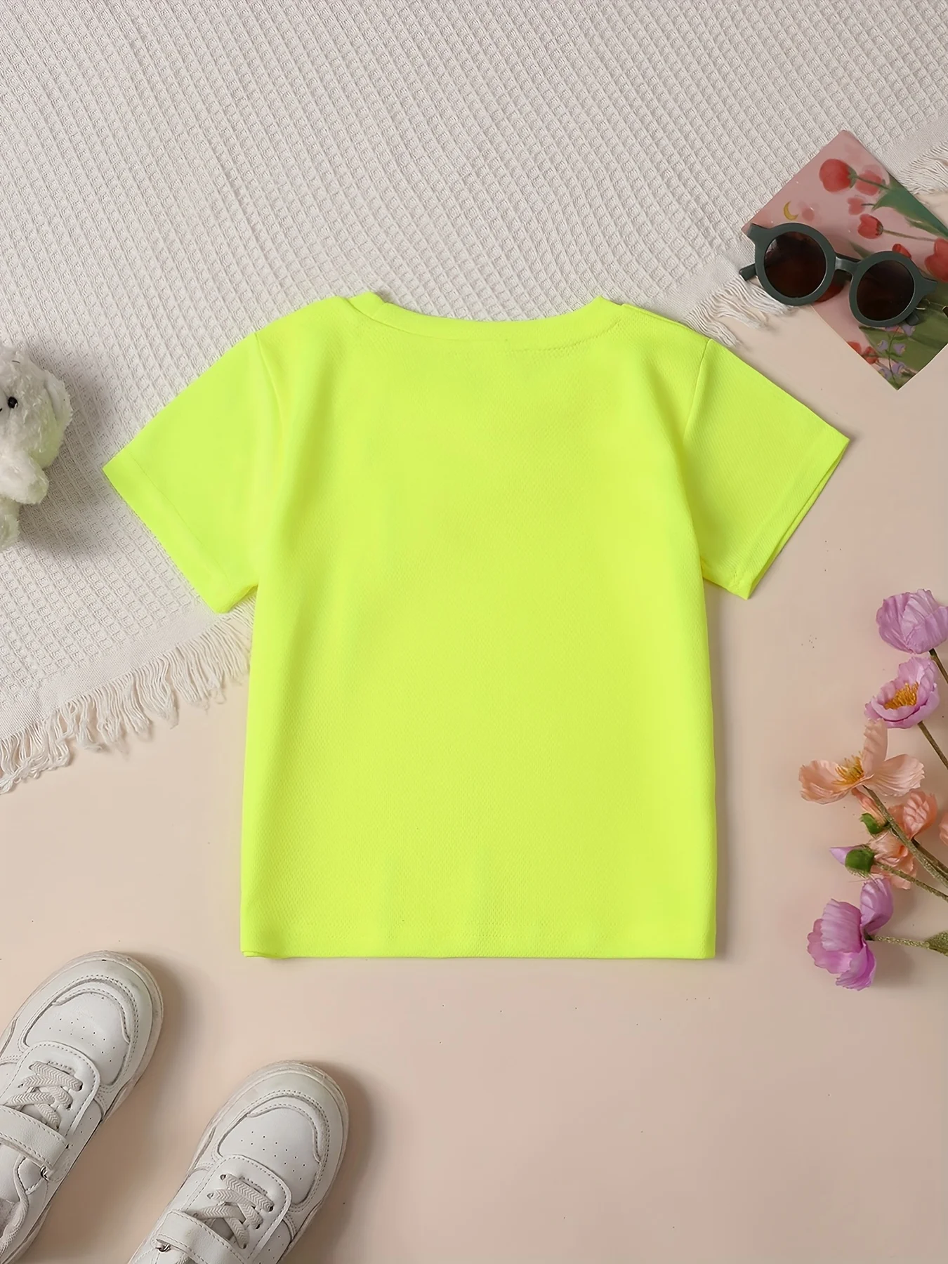 Fashionable and Personalized Spoil My Mother Letter Graphic T-shirt New Parent-child Outfit Color Splicing Round Neck Top