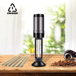 CRUSHER Electric Herb Grass Grinder Horn Tube Roll Paper Filling Machine Spice Herbal Crusher Tobacco Shop Smoking Accessories