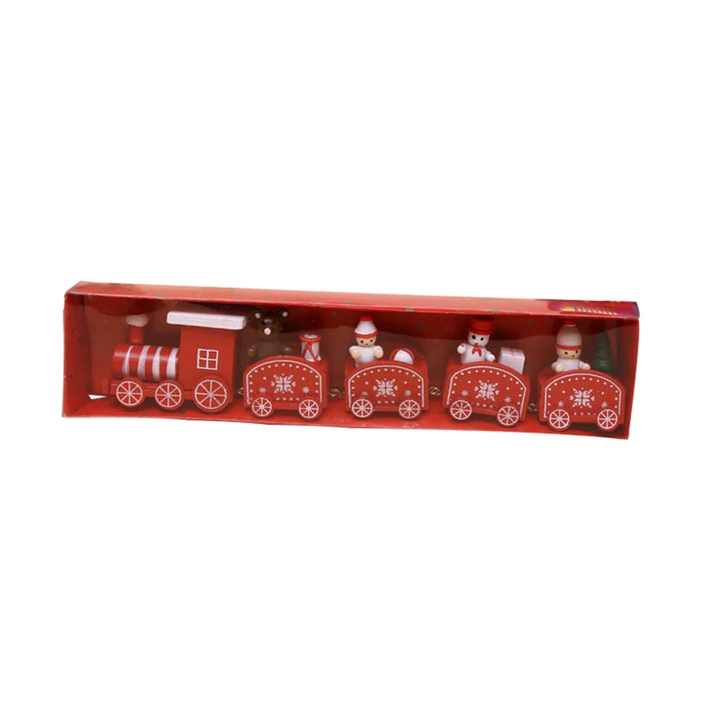 Wooden Train Christmas Ornament Rail Ornaments Decor Christams Holiday Decorations