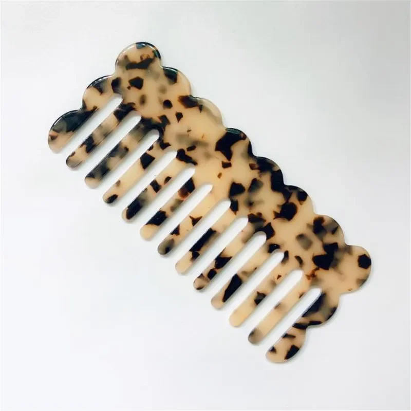 Acetate Anti-static Massage Hair Combs Korean Fashion Colorful Hairdressing Comb Hair Brush For Women Girls Hair Styling Tool