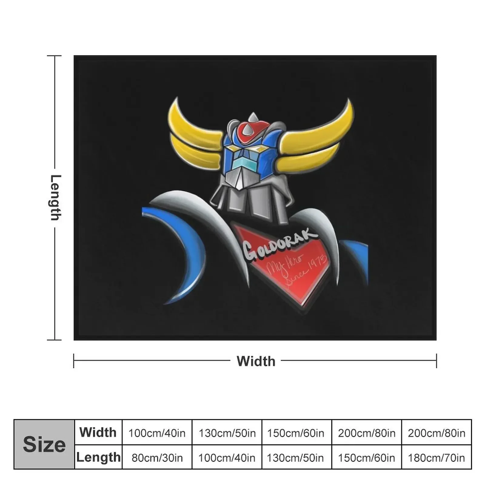 Goldorak, Grendizer, Vintage Goldorak Throw Blanket Thermals For Travel Flannel Soft Big Blankets