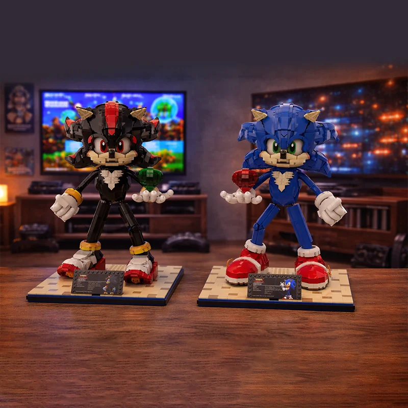 2700pcs 2026 New Shadowes The Hedgehog Game Characters Model Building Blocks DIY Idea Assemble Education Toy Collectibles Gifts