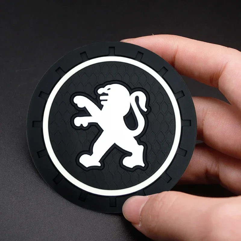 1/2 قطعة هلام السيليكا قاعدة أكواب السيارة كوب ماء المضادة للانزلاق وسادة لبيجو 206 307 308 3008 207 208 407 508 2008 5008 107 106 205